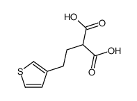 2-(2-thiophen-3-ylethyl)propanedioic acid结构式