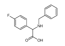 2-(BENZYLAMINO)-2-(4-FLUOROPHENYL)ACETIC ACID结构式