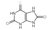 1H-Purine-2,8(3H,6H)-dione,7,9-dihydro-6-thioxo-结构式