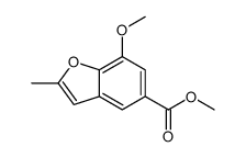 methyl 7-methoxy-2-methyl-1-benzofuran-5-carboxylate结构式