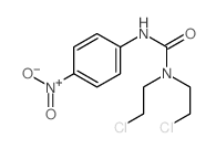1,1-bis(2-chloroethyl)-3-(4-nitrophenyl)urea结构式