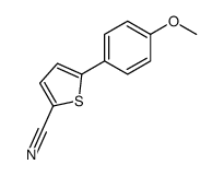 5-(4-methoxyphenyl)thiophene-2-carbonitrile结构式