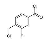 4-(Chloromethyl)-3-fluorobenzoyl chloride结构式