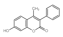 7-羟基-4-甲基-3-苯基香豆素结构式
