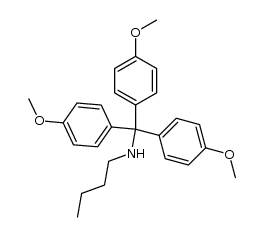 N-Butyl-4,4',4''-trimethoxytritylamine结构式
