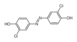 2,2'-dichloro-4,4'-azo-di-phenol结构式