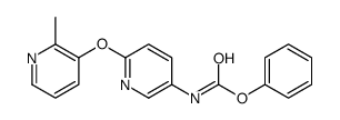 Phenyl {6-[(2-methyl-3-pyridinyl)oxy]-3-pyridinyl}carbamate结构式