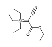 2-diazonio-1-ethoxy-2-triethylsilylethenolate结构式