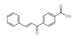 4-[(E)-3-phenylprop-2-enoyl]benzoic acid结构式