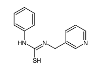 1-phenyl-3-(pyridin-3-ylmethyl)thiourea结构式