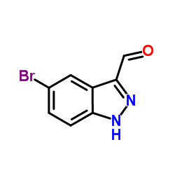 5-溴吲唑-3-甲醛结构式