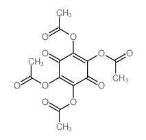 (2,4,5-triacetyloxy-3,6-dioxo-1-cyclohexa-1,4-dienyl) acetate结构式