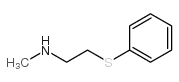 N-methyl-2-phenylsulfanylethanamine结构式