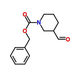 N-Cbz-3-哌啶甲醛结构式