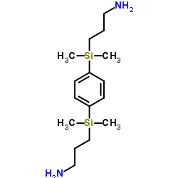 1,4-双(3-氨丙基二甲基甲硅烷基)苯结构式