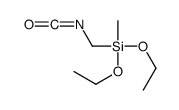 diethoxy-(isocyanatomethyl)-methylsilane结构式