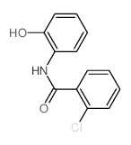 2-chloro-N-(2-hydroxyphenyl)benzamide结构式