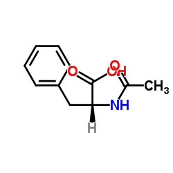 N-乙酰-L-苯丙氨酸结构式