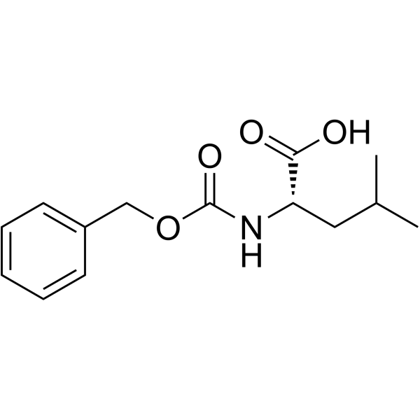 N-苄氧羰基-L-亮氨酸结构式