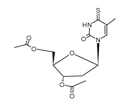 3',5'-di-O-acetyl-4-thiothimidine结构式