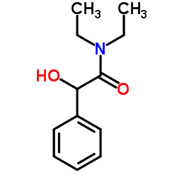 N,N-二乙基-2-羟基-2-苯乙酰胺结构式