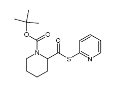 2-(Pyridin-2-ylsulfanylcarbonyl)-piperidine-1-carboxylic acid tert-butyl ester结构式