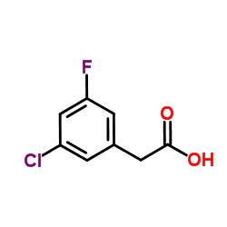 3-氯-5-氟苯基乙酸结构式