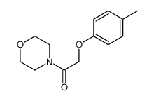2-(4-methylphenoxy)-1-morpholin-4-ylethanone结构式