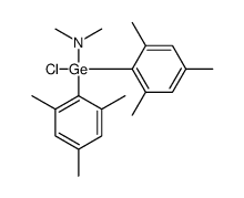 N-[chloro-bis(2,4,6-trimethylphenyl)germyl]-N-methylmethanamine结构式