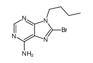 8-溴-9-丁基-9h-嘌呤-6-胺结构式