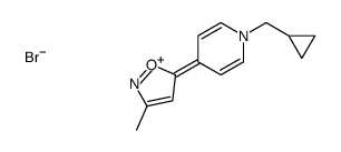 5-[1-(cyclopropylmethyl)pyridin-1-ium-4-yl]-3-methyl-1,2-oxazole,bromide结构式