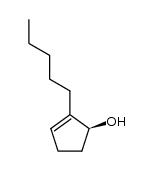 (S)-2-pentyl-2-cyclopentenol结构式