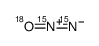 Nitrous oxide-15N2,18O结构式