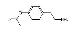 4-(2-aminoethyl)-phenyl acetate结构式