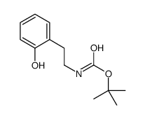 tert-butyl 2-hydroxyphenethylcarbamate结构式