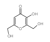 3-羟基-2,6-双(羟基甲基)-4-吡喃酮结构式