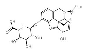 吗啡-3-Β-D-葡糖苷酸结构式