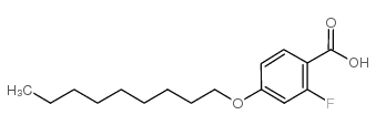 2-FLUORO-4-N-NONYLOXYBENZOIC ACID结构式