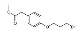 methyl 2-[4-(3-bromopropoxy)phenyl]acetate结构式