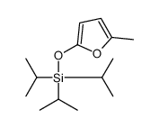 (5-methylfuran-2-yl)oxy-tri(propan-2-yl)silane结构式