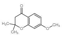 7-甲氧基-2,2-二甲基苯并二氢吡喃-4-酮结构式