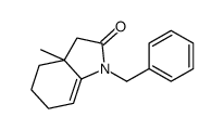 1-benzyl-3a-methyl-3,4,5,6-tetrahydroindol-2-one结构式