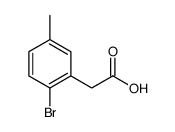 (2-Bromo-5-methylphenyl)acetic acid结构式