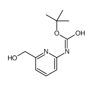 6-(羟基甲基)吡啶-2-氨基甲酸叔丁酯结构式
