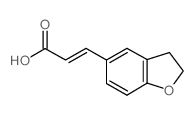 (2E)-3-(2,3-二氢苯并呋喃-5-基)丙酸结构式