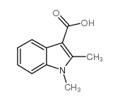 1,2-二甲基吲哚-3-甲酸结构式