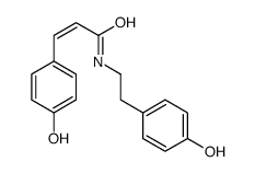 N-(4-Hydroxyphenethyl)-4-hydroxybenzeneacrylamide结构式