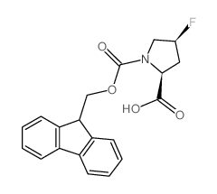 (2S,4s)-Fmoc-4-氟吡咯烷-2-羧酸结构式