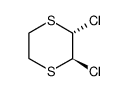 trans-2,3-Dichlor-1,4-dithian结构式