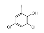 2,4-dichloro-6-iodophenol结构式